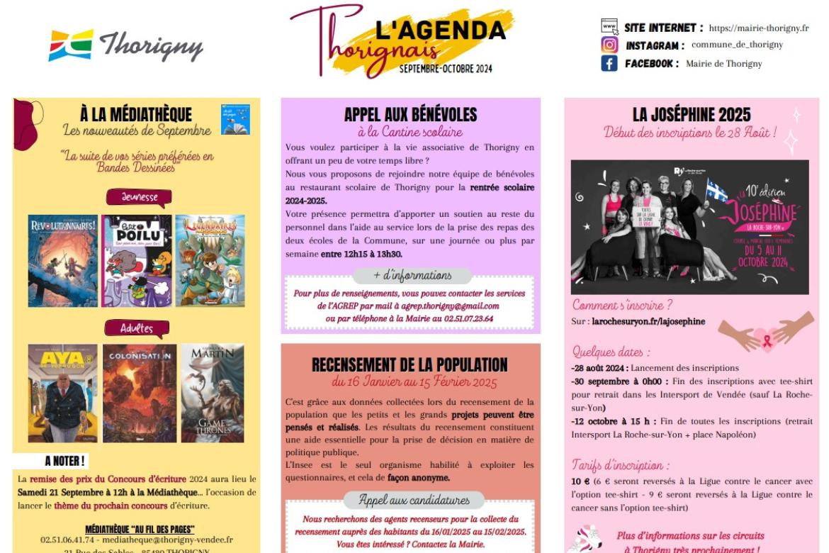 AGENDA SEPTEMBRE-OCTOBRE 2024