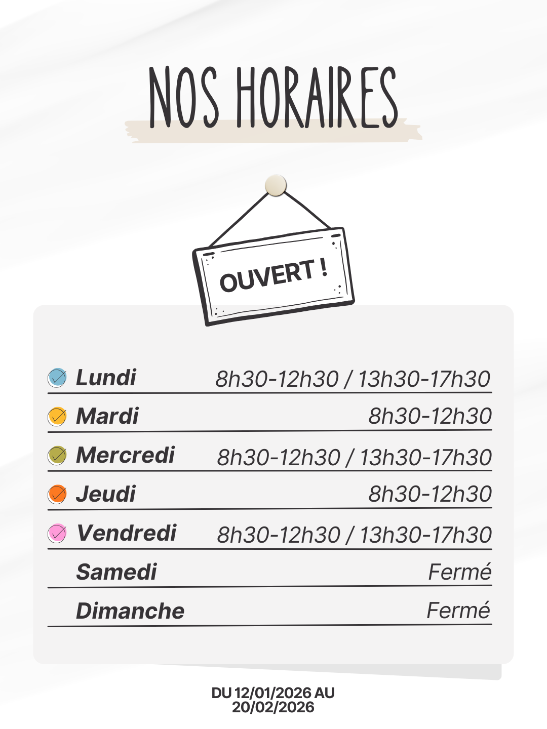 horaires