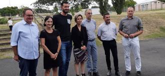 POSE DE LA PREMIERE PIERRE DE LA SALLE CYRIL DUMOULIN