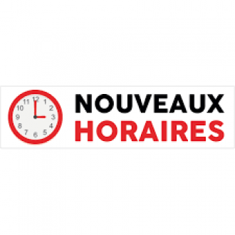 Nouveaux horaires