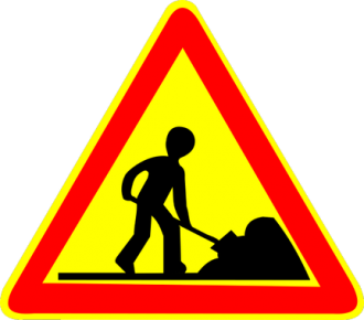 Panneau travaux
