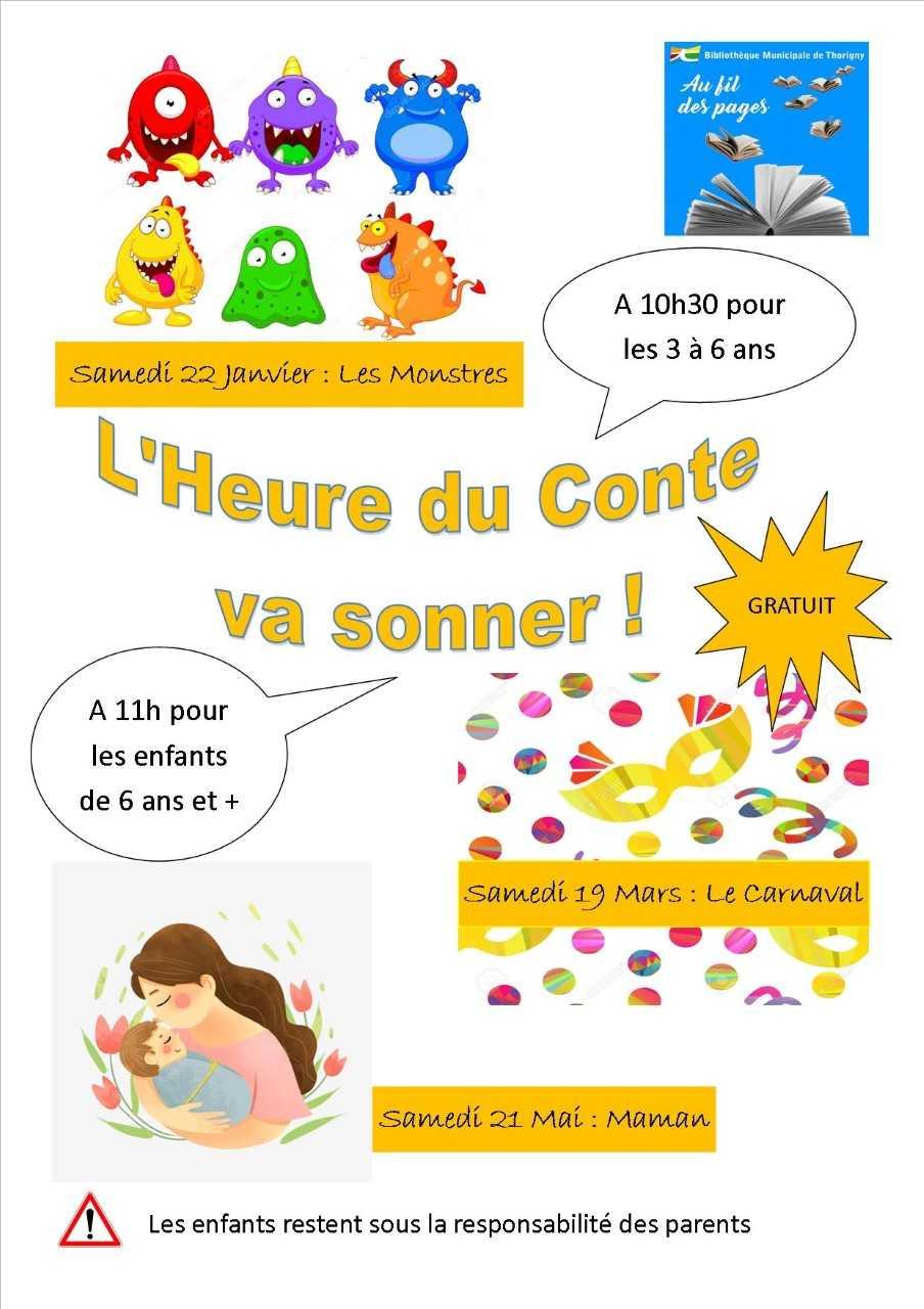 MEDIATHEQUE : L'HEURE DU CONTE VA SONNER